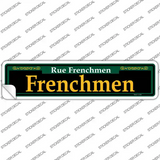 Frenchmen Green Novelty Narrow Sticker Decal