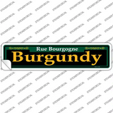 Burgundy Green Novelty Narrow Sticker Decal