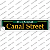 Canal Street Green Novelty Narrow Sticker Decal