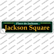Jackson Square Green Novelty Narrow Sticker Decal