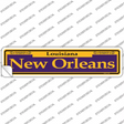 New Orleans Purple Novelty Narrow Sticker Decal