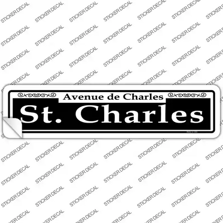 St. Charles Novelty Narrow Sticker Decal