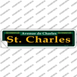 St. Charles Green Novelty Narrow Sticker Decal