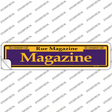 Magazine Purple Novelty Narrow Sticker Decal