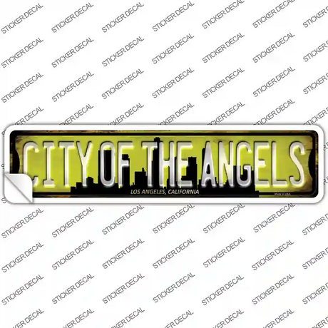 Los Angeles California City of Angels Novelty Narrow Sticker Decal