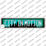 San Diego California City in Motion Novelty Narrow Sticker Decal
