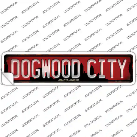 Atlanta Georgia Dogwood City Novelty Narrow Sticker Decal