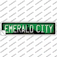 Seattle Washington Emerald City Novelty Narrow Sticker Decal