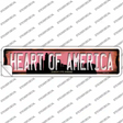 Kansas City Kansas Heart of America Novelty Narrow Sticker Decal