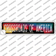 Indianapolis Indiana Crossroads of America Novelty Narrow Sticker Decal