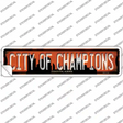 Edmonton Alberta City of Champions Novelty Narrow Sticker Decal