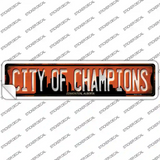 Edmonton Alberta City of Champions Novelty Narrow Sticker Decal