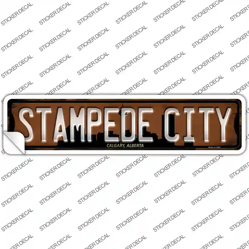 Calgary Alberta Stampede City Novelty Narrow Sticker Decal