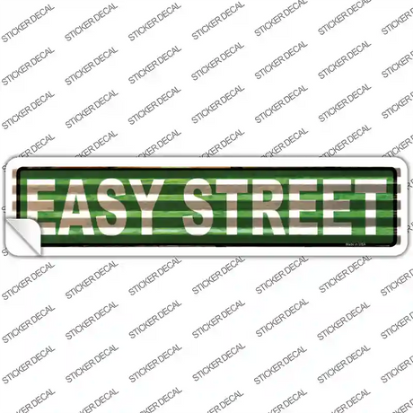 Easy Street Corrugated Novelty Narrow Sticker Decal
