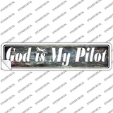 God Is My Pilot Novelty Narrow Sticker Decal