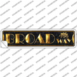 Broadway Theater Novelty Narrow Sticker Decal