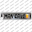 The Man Cave Novelty Narrow Sticker Decal
