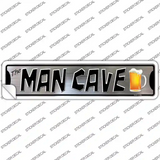 The Man Cave Novelty Narrow Sticker Decal