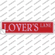 Lovers Lane Novelty Narrow Sticker Decal
