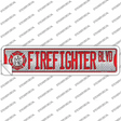 Fire Fighter Blvd Novelty Narrow Sticker Decal