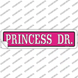 Princess Dr. Novelty Narrow Sticker Decal