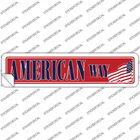 American Way Novelty Narrow Sticker Decal