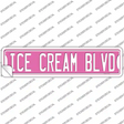 Ice Cream Blvd Novelty Narrow Sticker Decal