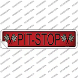 Pit Stop Novelty Narrow Sticker Decal