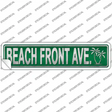 Beach Front Ave Novelty Narrow Sticker Decal