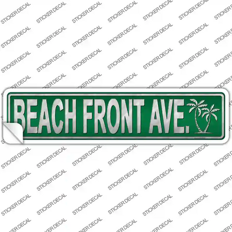 Beach Front Ave Novelty Narrow Sticker Decal
