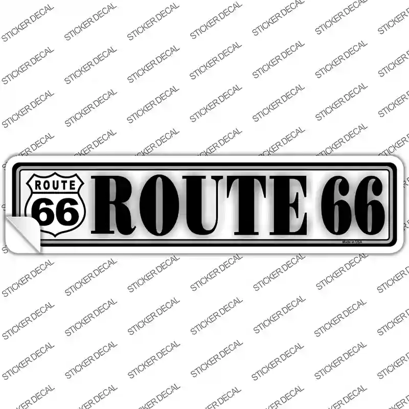 Route 66 Novelty Narrow Sticker Decal