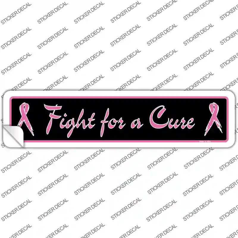 Fight For a Cure Novelty Narrow Sticker Decal