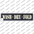 Wash Dry Fold Novelty Narrow Sticker Decal