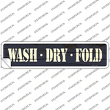 Wash Dry Fold Novelty Narrow Sticker Decal