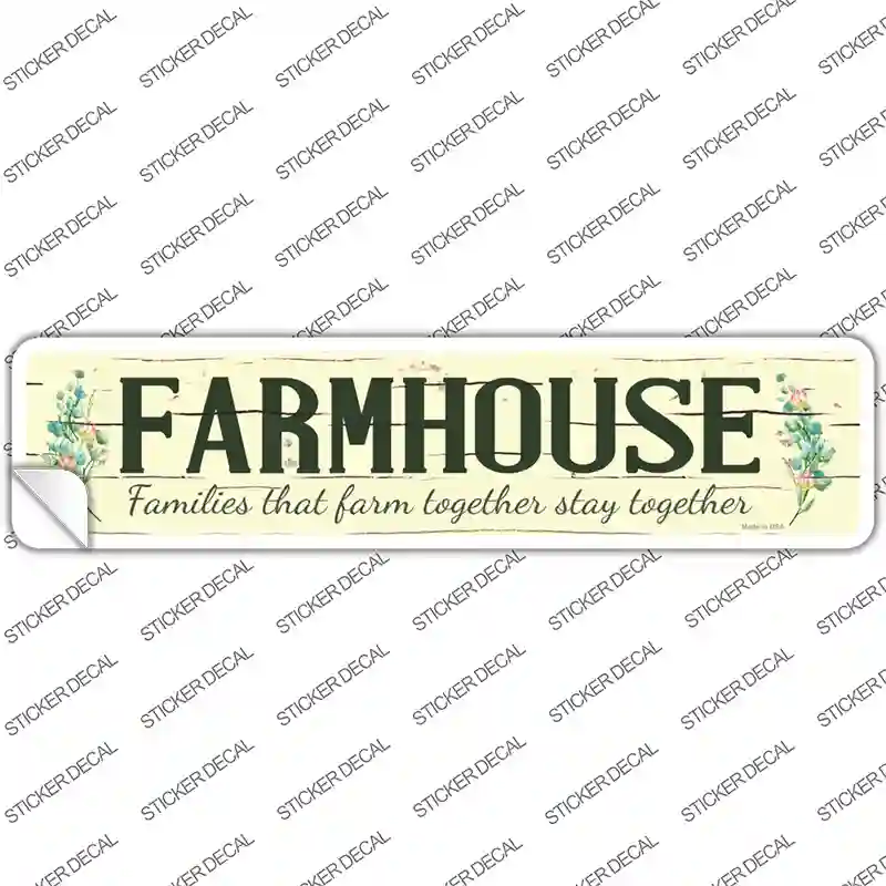 Farmhouse Novelty Narrow Sticker Decal