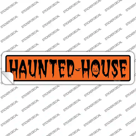 Haunted House Novelty Narrow Sticker Decal
