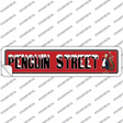 Penguin Street Novelty Narrow Sticker Decal