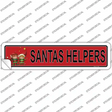Santas Helper Novelty Narrow Sticker Decal