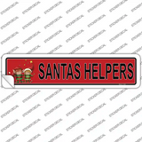 Santas Helper Novelty Narrow Sticker Decal