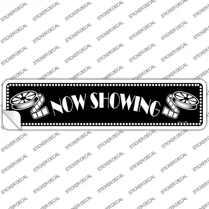 Now Showing Home Theater Novelty Narrow Sticker Decal