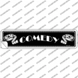 Comedy Home Theater Novelty Narrow Sticker Decal