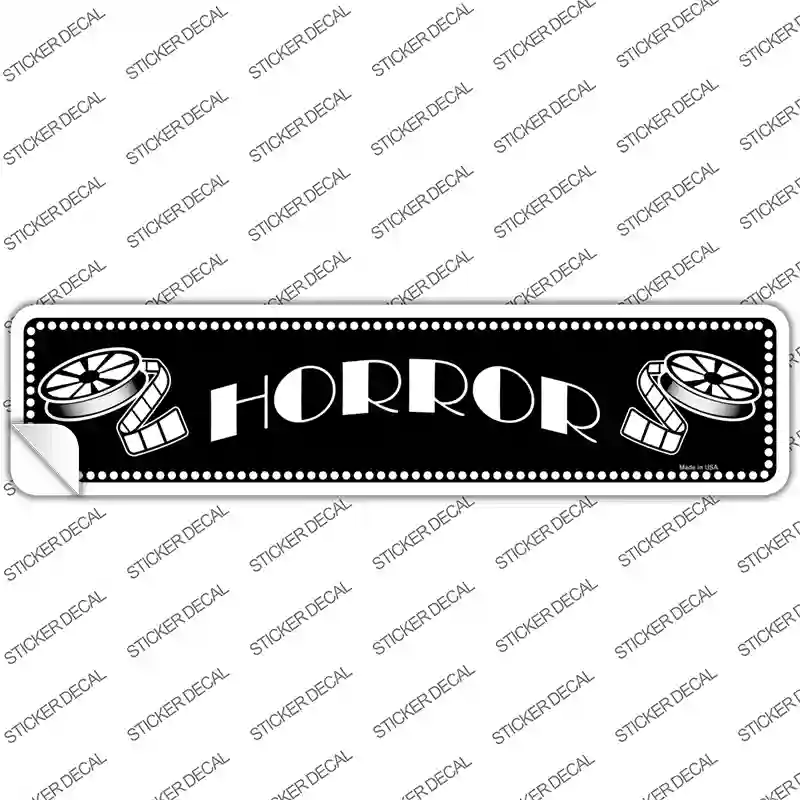 Horror Home Theater Novelty Narrow Sticker Decal