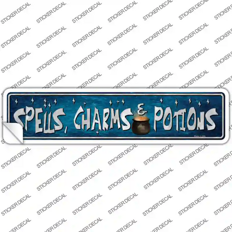 Spells Charms Potion Novelty Narrow Sticker Decal