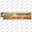I Golf Novelty Narrow Sticker Decal