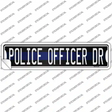 Police Officer Dr Novelty Narrow Sticker Decal