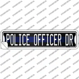 Police Officer Dr Novelty Narrow Sticker Decal