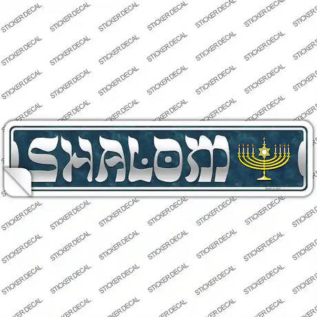 Shalom Novelty Narrow Sticker Decal