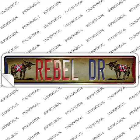 Rebel Drive Novelty Narrow Sticker Decal