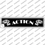 Action Home Theater Novelty Narrow Sticker Decal