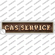 Gas Service Bulb Lettering Novelty Narrow Sticker Decal